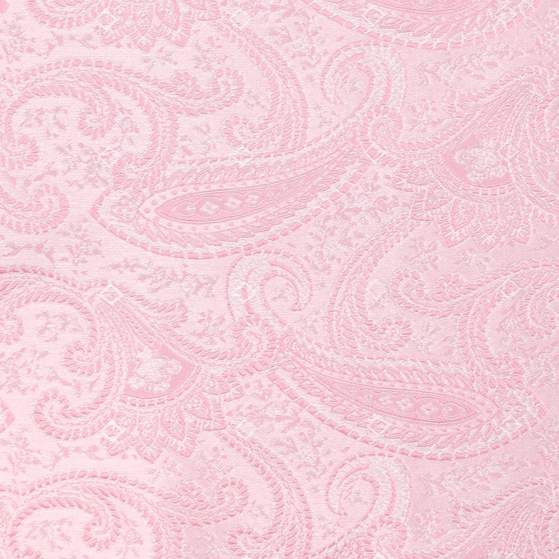tiemart Pattern Pocket Square (Pale Pink Clara Paisley) - Image 5